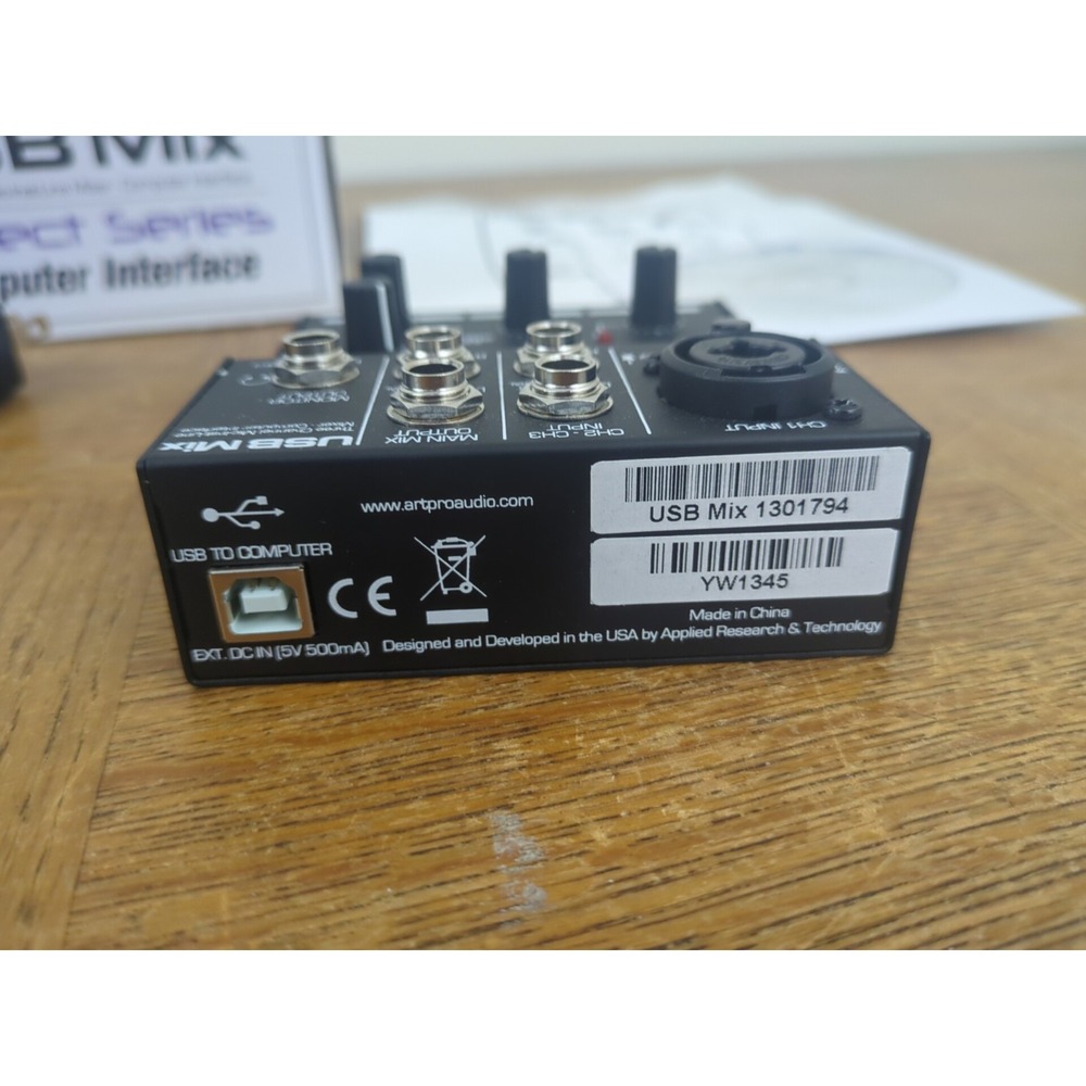 ART USB 3 Channel Mixer "Project Series" Mic-Inst-Line Mixer - Tested - Picture 3 of 6